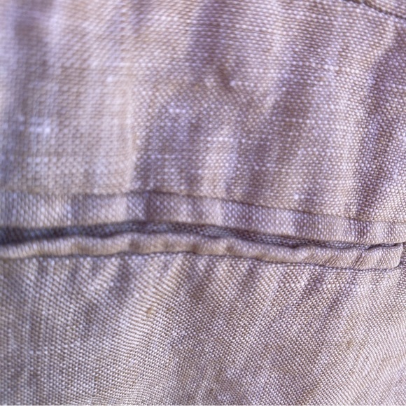 Banana Republic Cream Beige 100% Linen Exterior Blazer Sz 6 - Picture 6 of 13